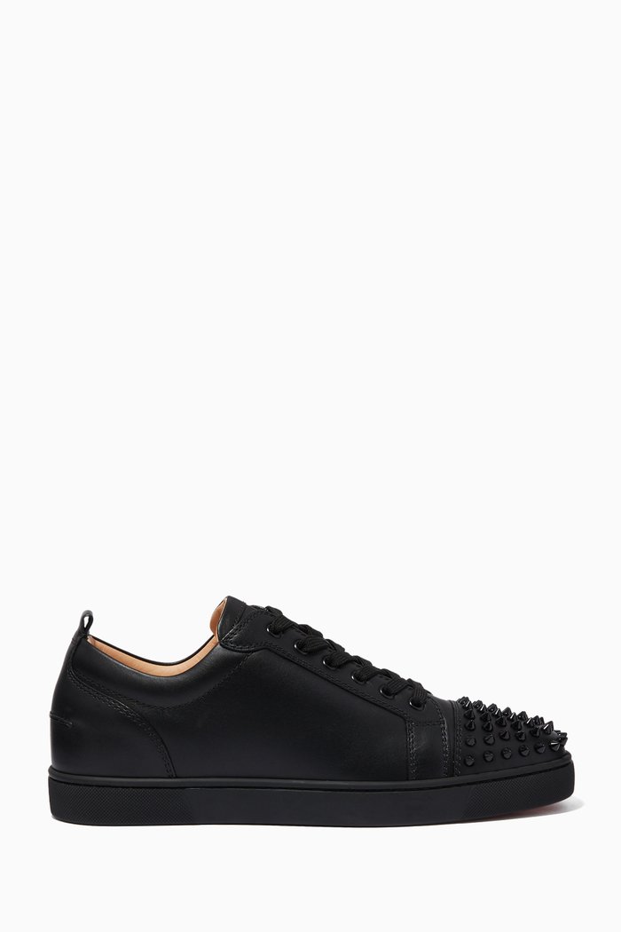 

Louis Junior Spikes Sneakers in Leather, Black