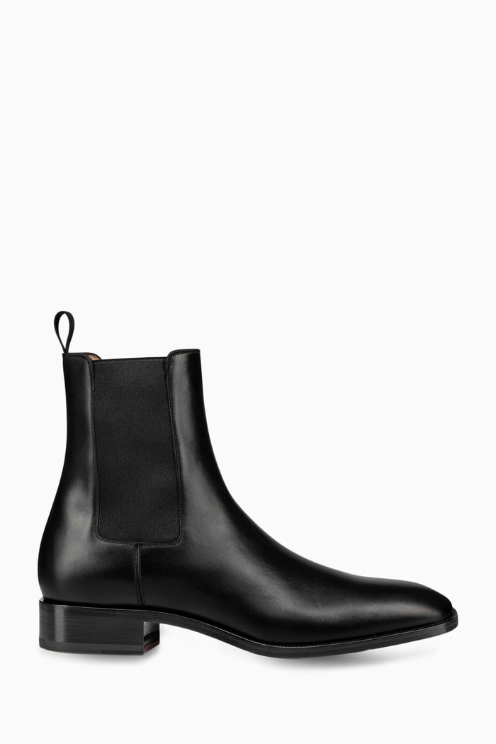 

Samson Chelsea Boots in Leather, Black