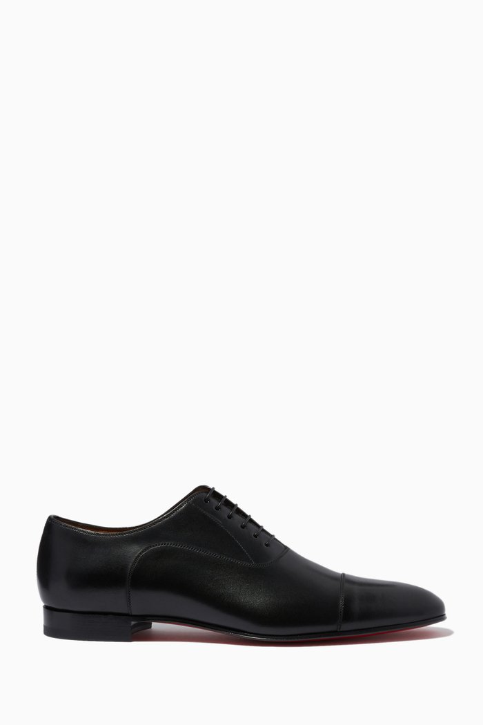

Greggo City Shoes in Leather, Black