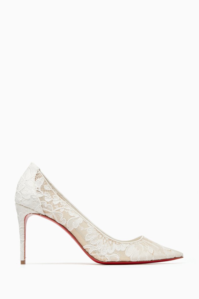 

Lace 554 85 Pumps, White