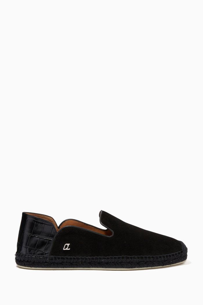 

Espadon Espadrilles in Suede, Black