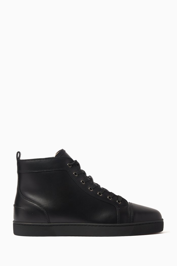 

Louis High-top Sneakers in Calf Leather, Black