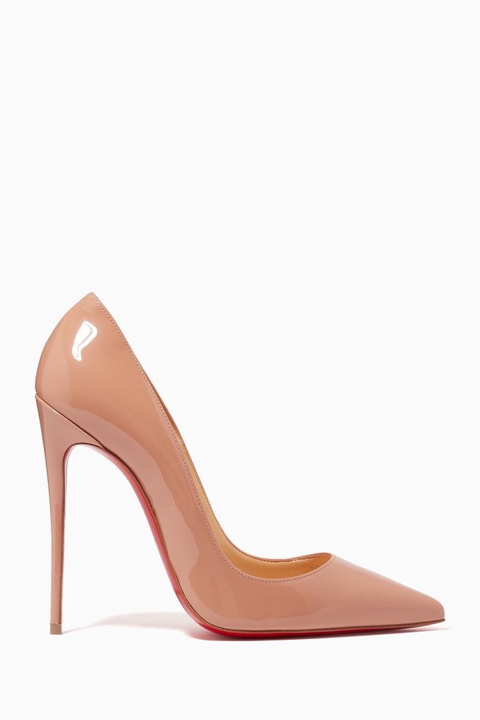 So Kate 120 Heel Pumps in Patent Calf Leather, Neutral