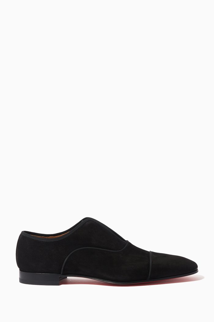 

Alpha Male Oxford Shoes in Veau velours, Black