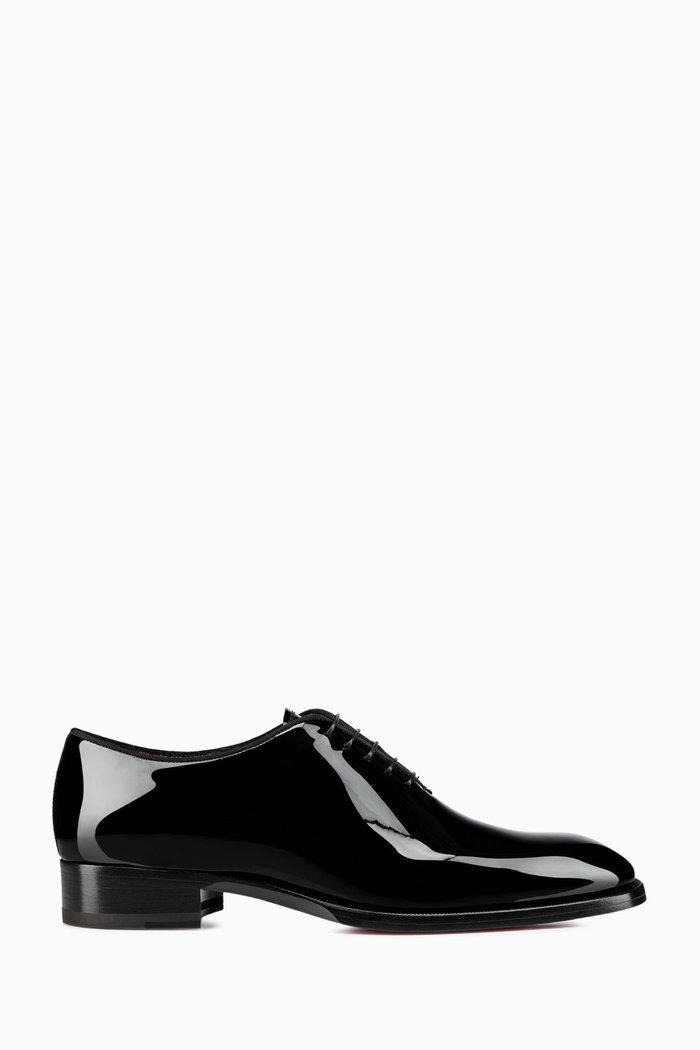 

Corteo Oxford Shoes in Patent Leather, Black