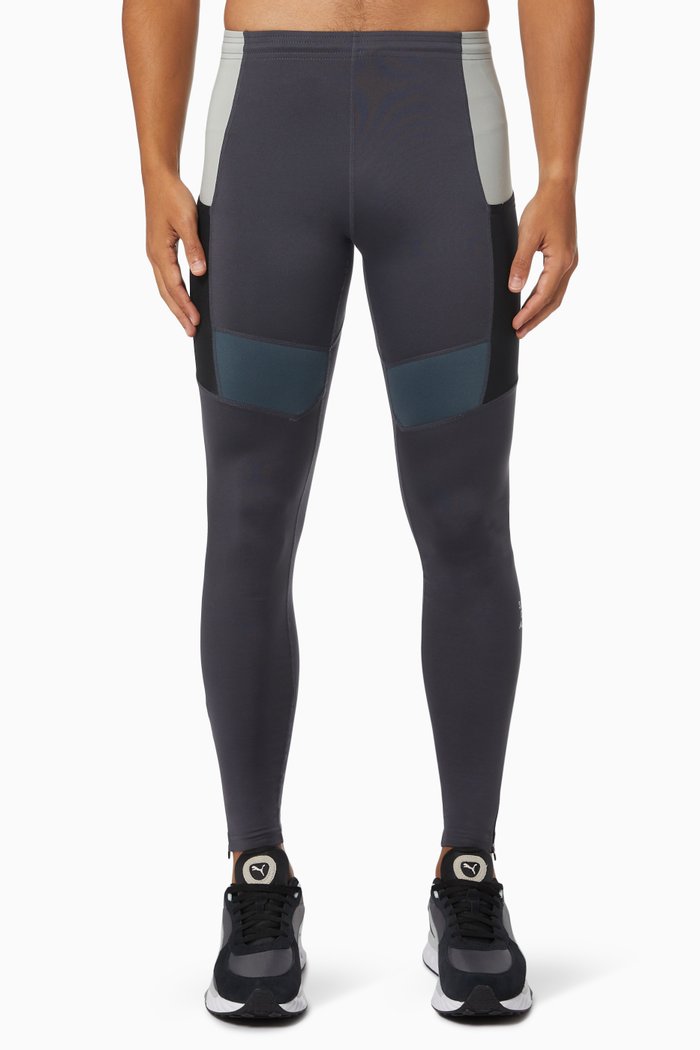 

Chief Running Long Tights in Stretch Nylon, Grey