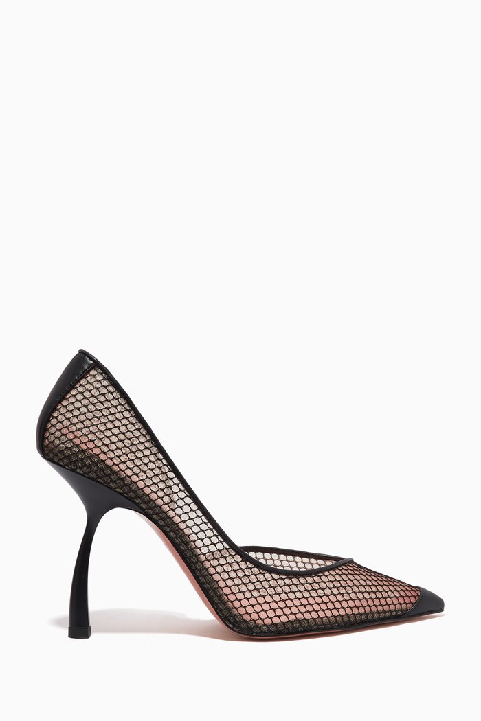 

Ursula 100 Mesh Pumps in Vegan Nappa, Black