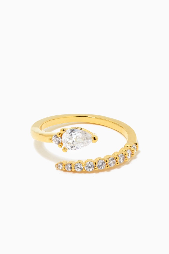 

Pavé Open Ring, Gold