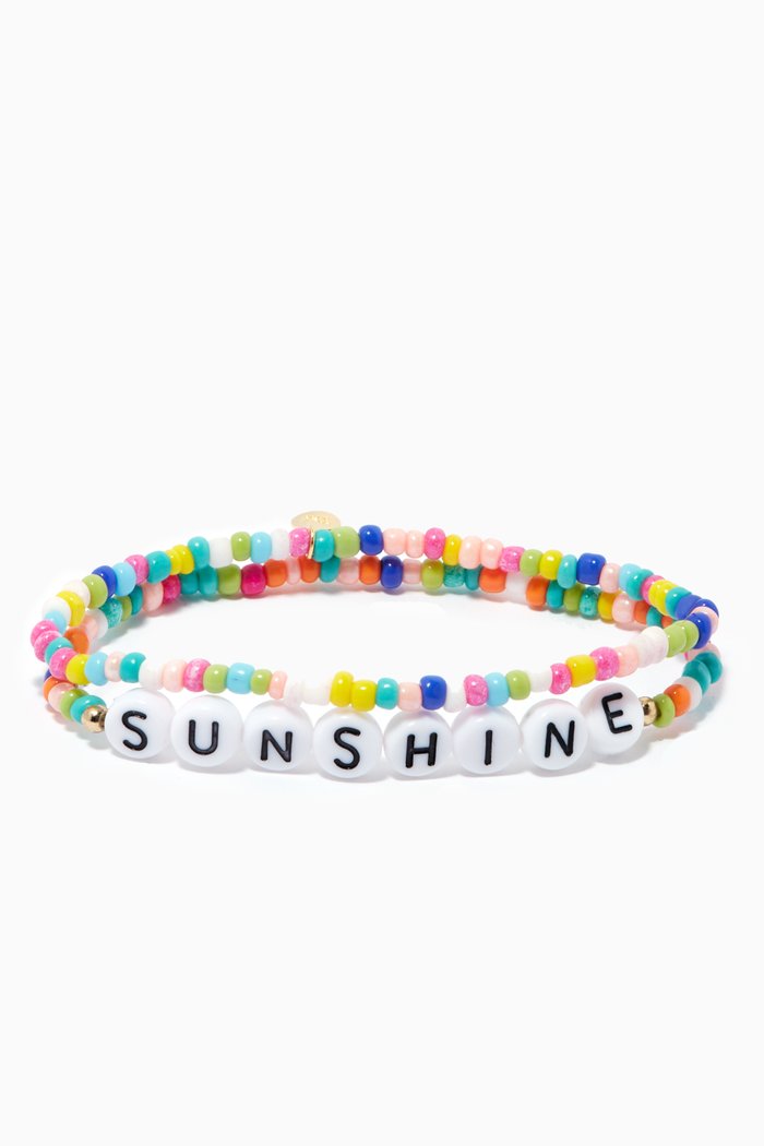 

Handmade Alloy Bracelet, Set of 2, Multicolour