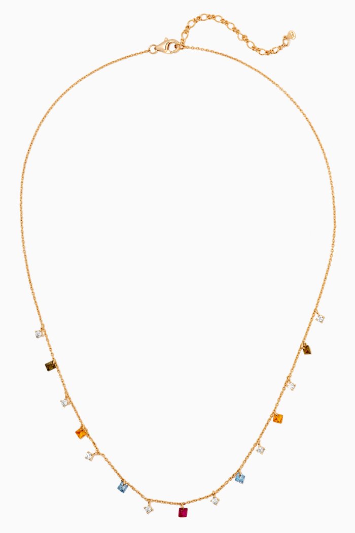 Dangle Chain Necklace, Gold