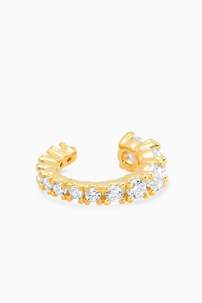 

Graduated Pavé Ear Cuff, Gold