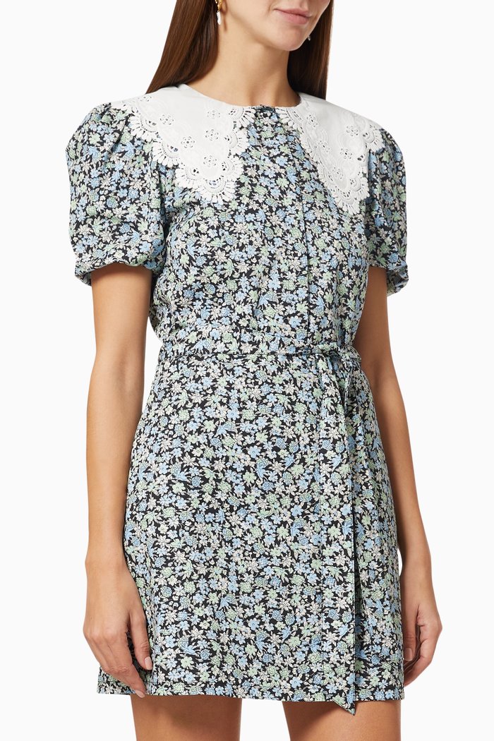 

Ity Printed Playsuit in Cotton, Green