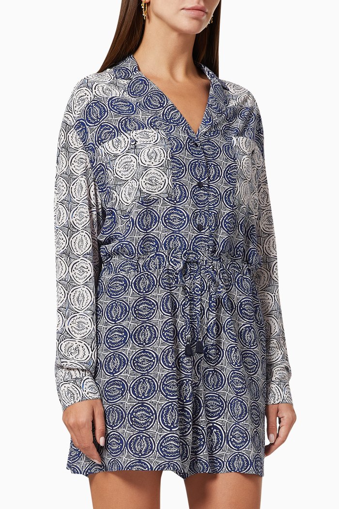 

James Playsuit in Eco-friendly Viscose, Brown