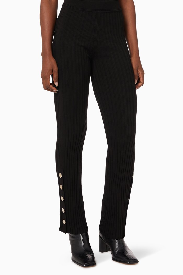 

Moussaillon Trousers in Eco Viscose, Black