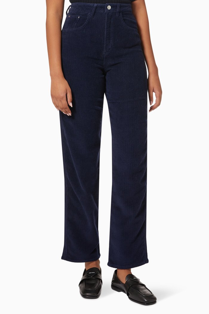 

Paletbis Boyfriend Jeans in Corduroy, Green