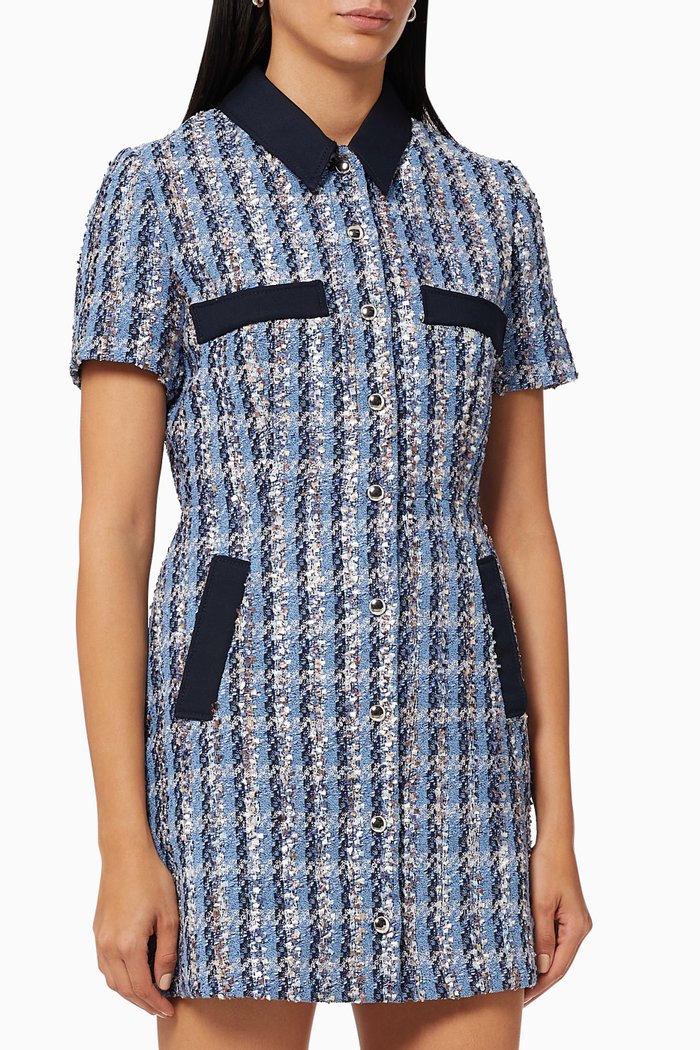 

Rolfo Shirt Dress in Tweed, Multicolour