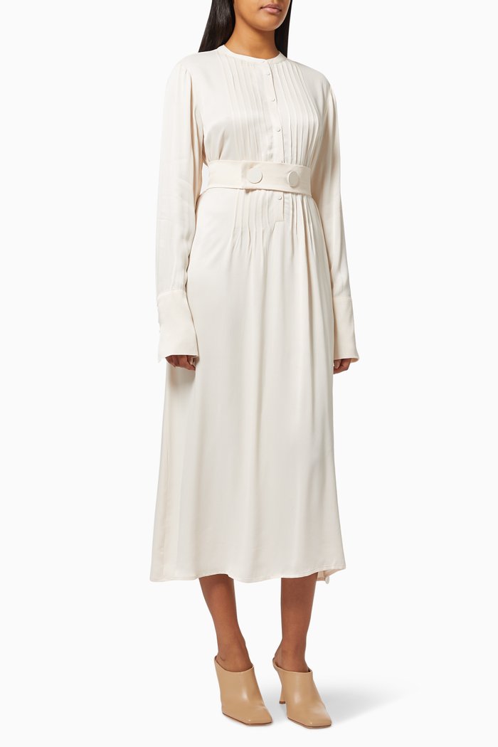 

Reverie Dress in Crepe, Silver