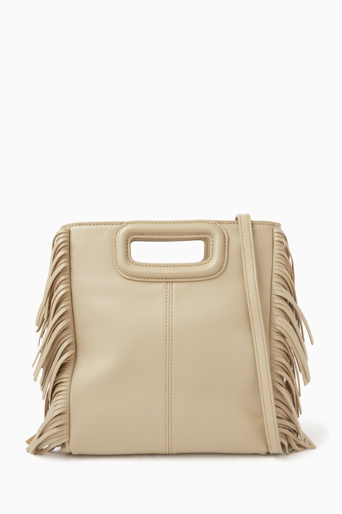 M Bag in Smooth Leather, Neutral