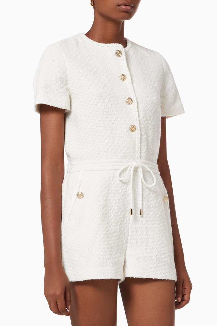 

Playsuit in Tweed, White
