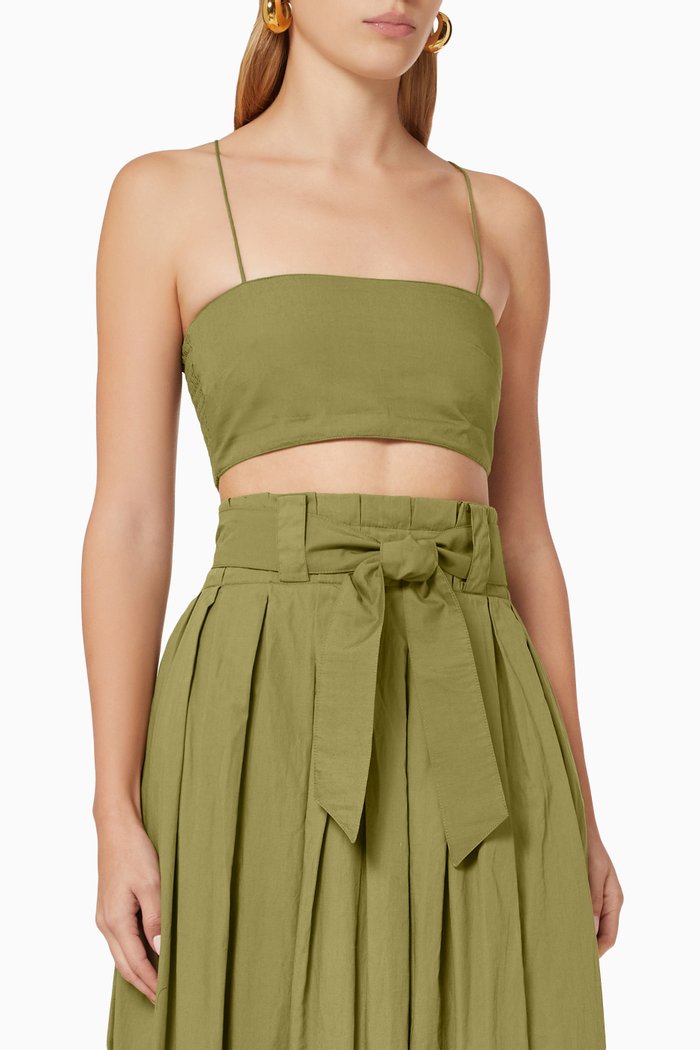 

Crop Top in Sustainable Cotton, Green