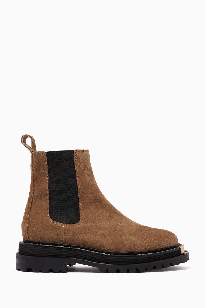 

Chelsea Ankle Boots in Suede, Green
