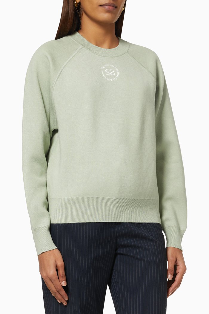 

Logo Sweatshirt in French Terry, Blue