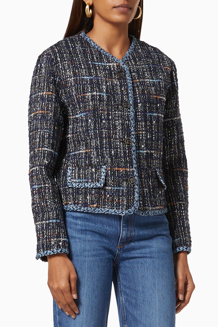 

Mareva Jacket in Tweed, Blue