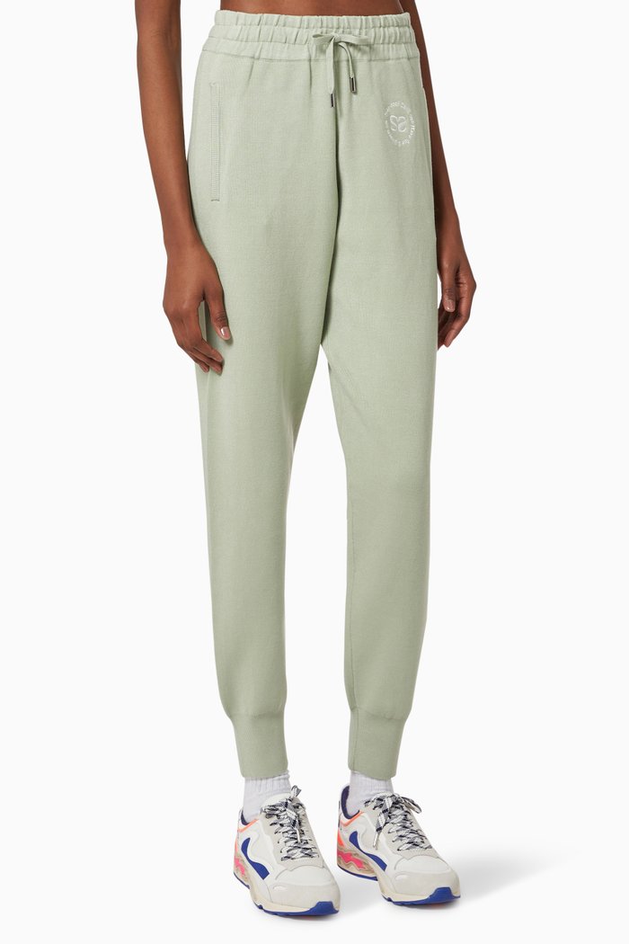 

Joggers in Cotton Knit, Blue
