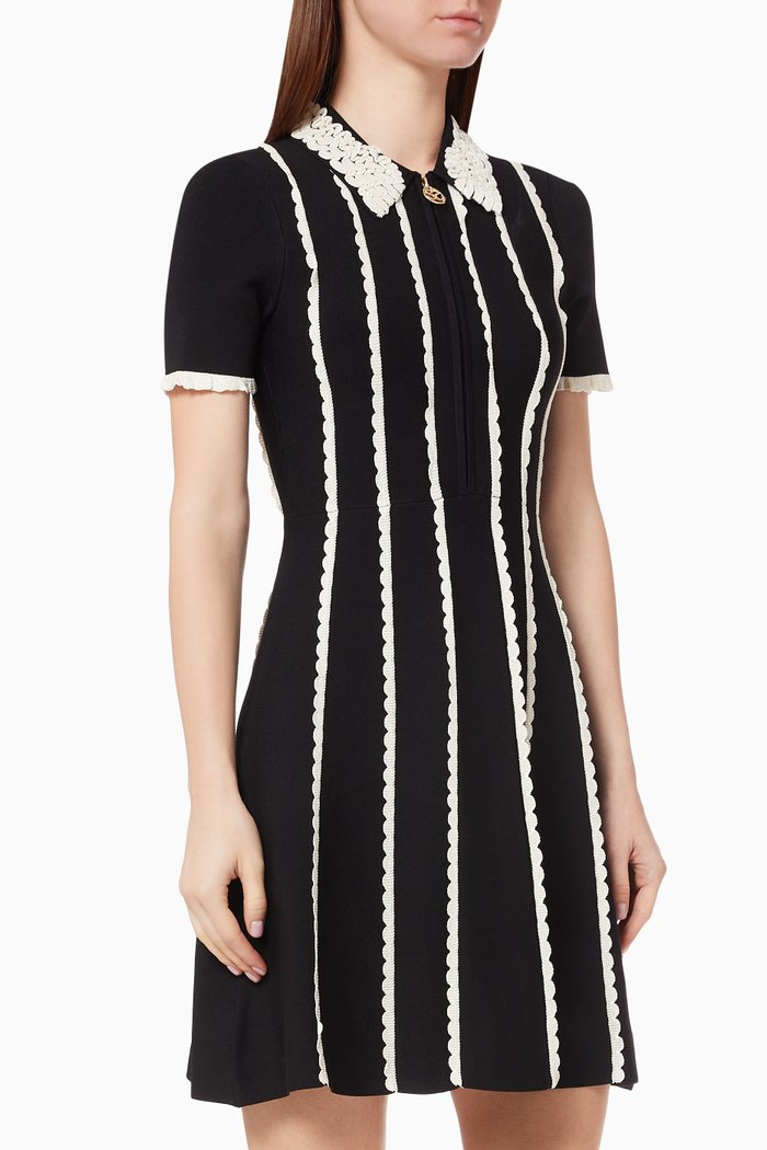 

Flore Mini Dress in Knit, Black