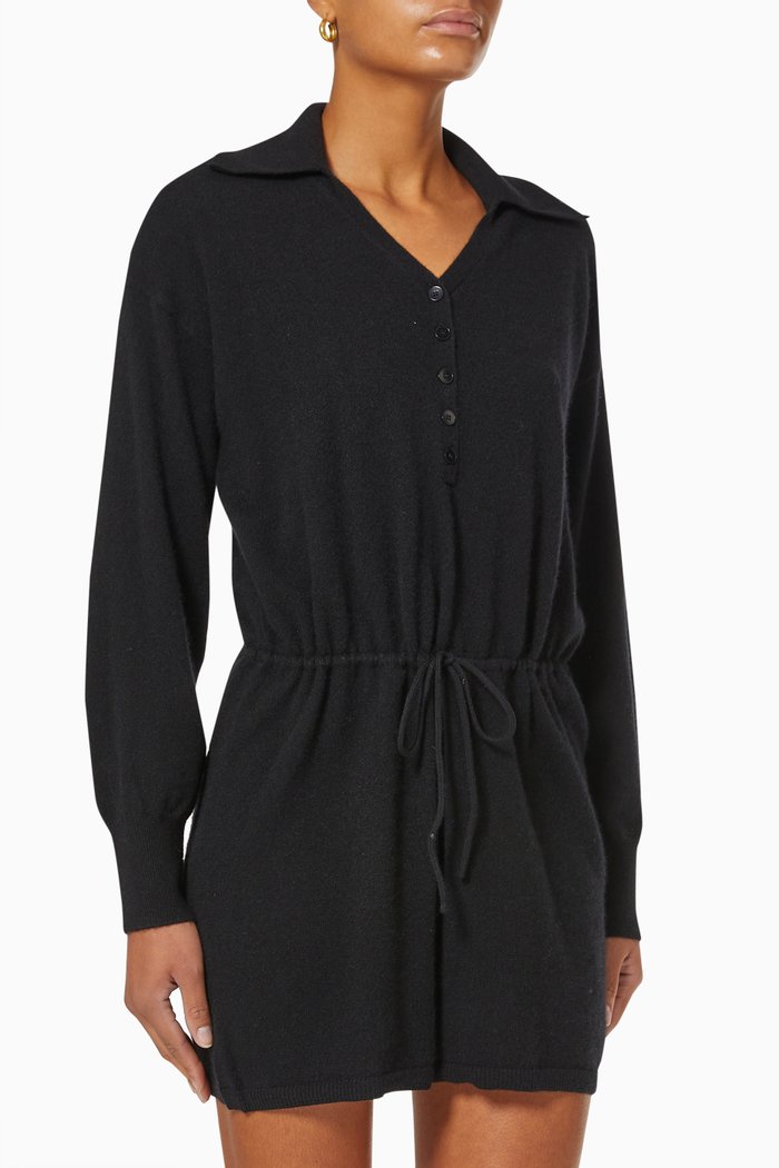 

Playsuit in Cashmere, Black