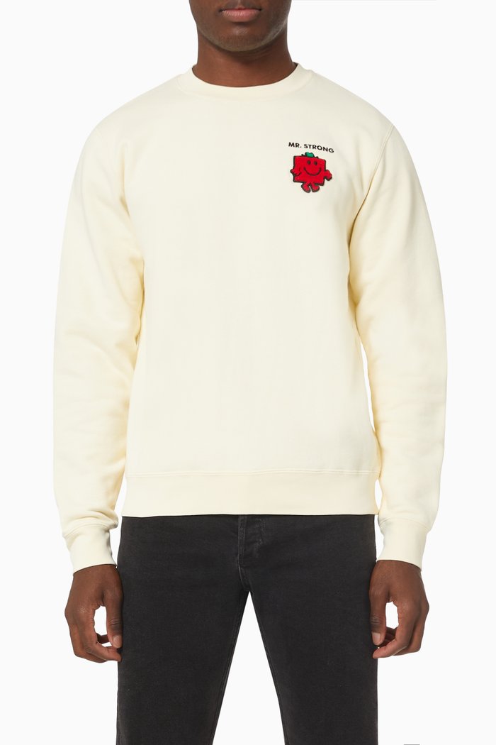 

Mr. Men Sweatshirt in Cotton Terry, Neutral
