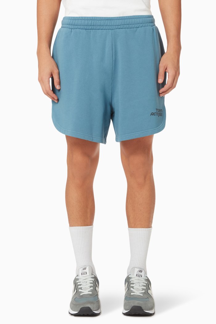 

Logo Sweatshorts in Organic Cotton, Blue