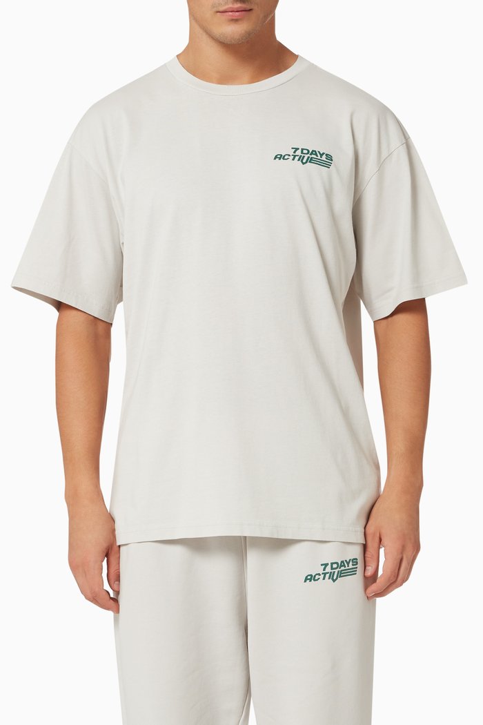

Korean OT T-shirt in Organic Cotton Jersey, Grey