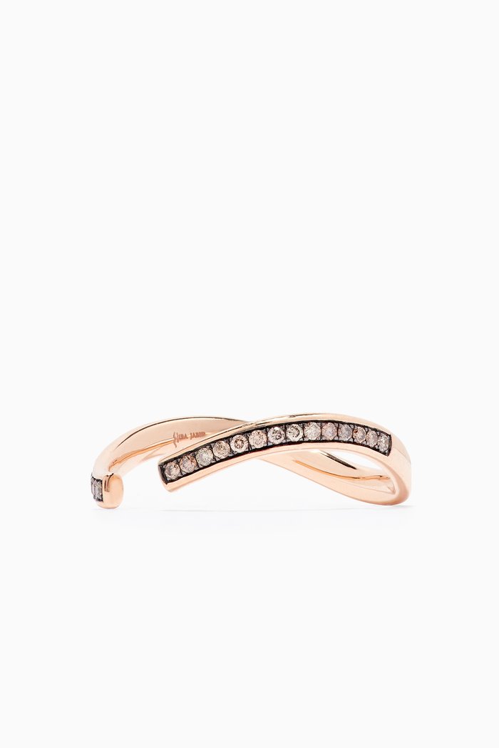 

Cropped Infinity Band with Diamonds in 18kt Rose Gold