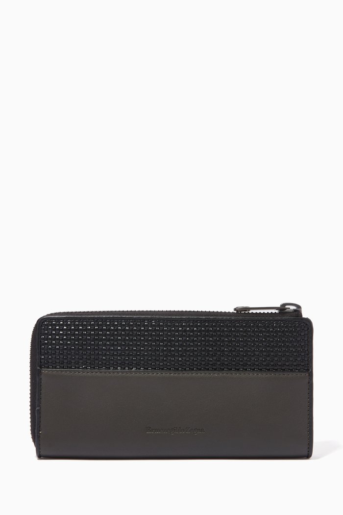 

Continental Phone Wallet in PELLETESSUTA™ & Leather, Black