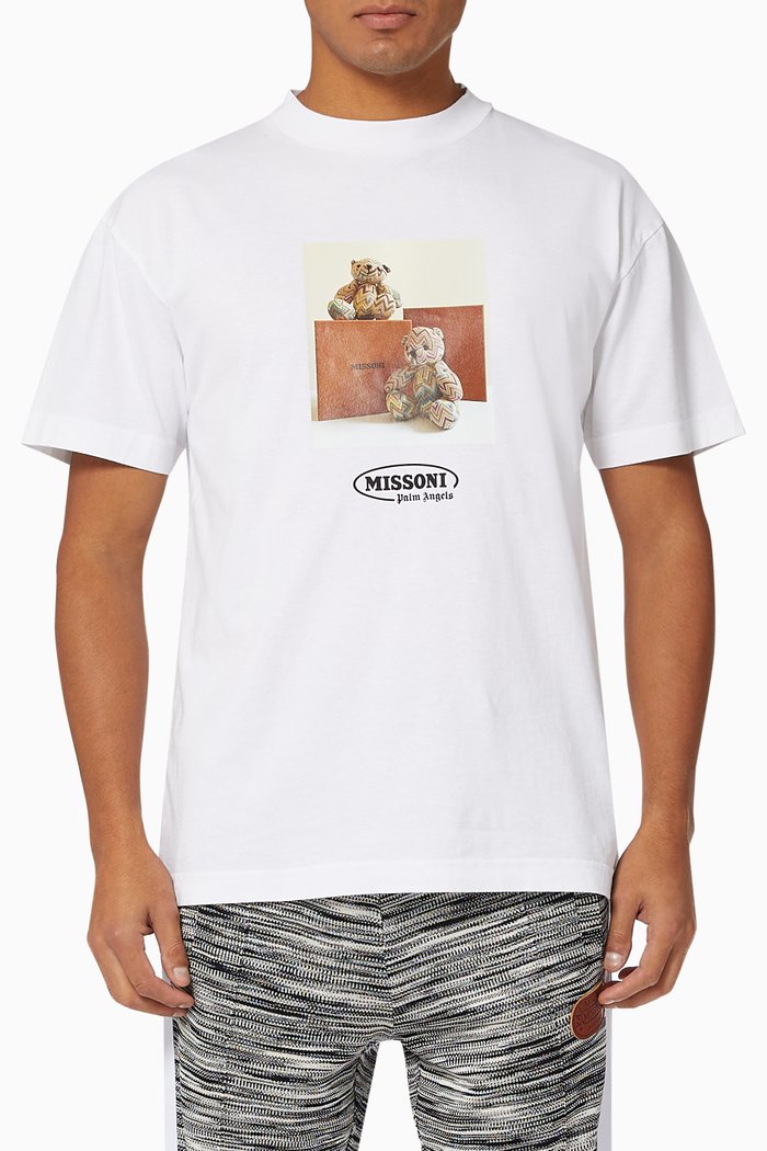 

x Missoni Bear T-shirt in Cotton Jersey, White