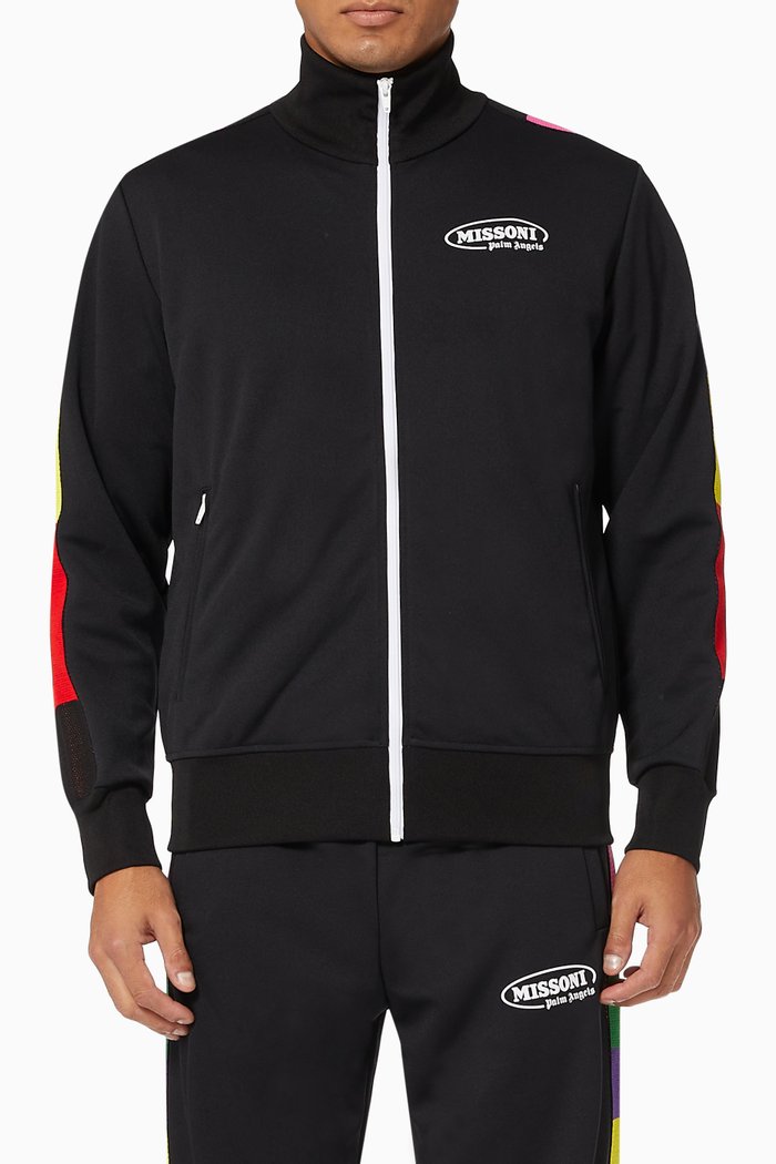 

x Missoni Track Jacket in Technical Fabric, Black