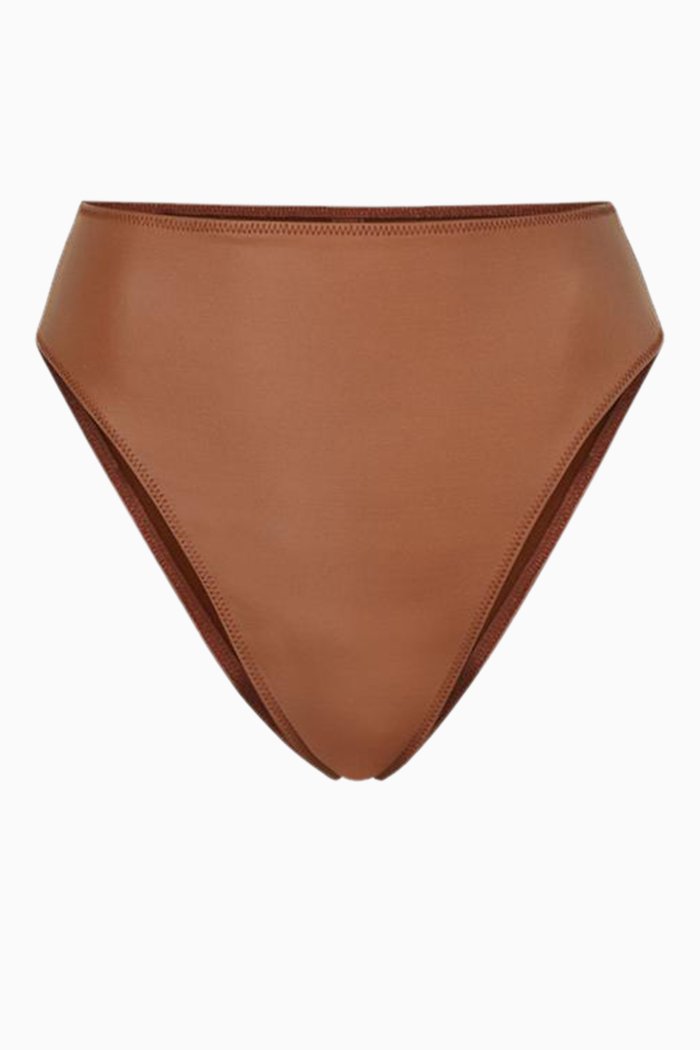 

Wet Jersey High Waisted Brief, Metallic