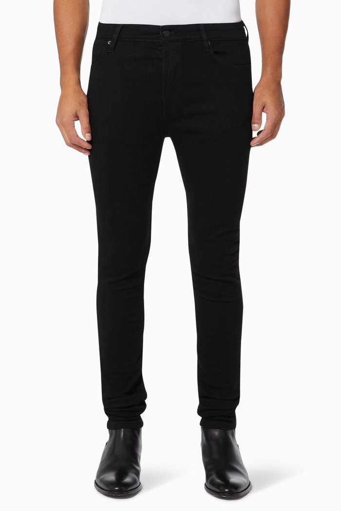 

Van Winkle Skinny Jeans in Stretch Denim, Black