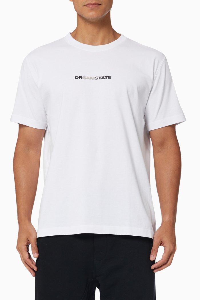 

Dreamstate Kash University T-shirt in Jersey, White