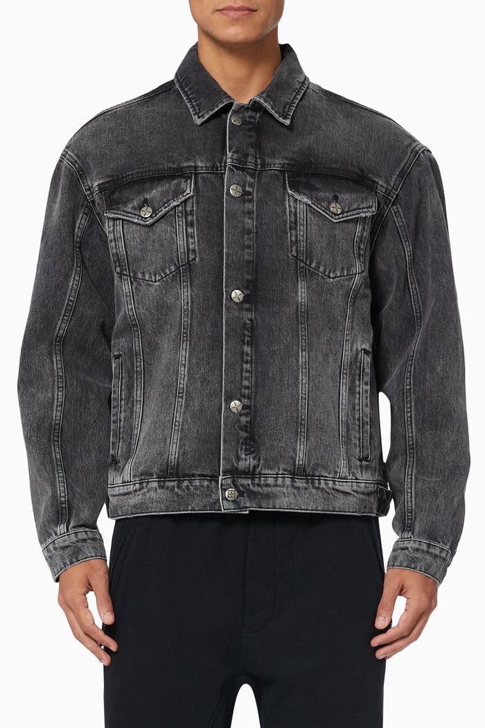 

Oh G Jacket Asphalt in Denim, Grey