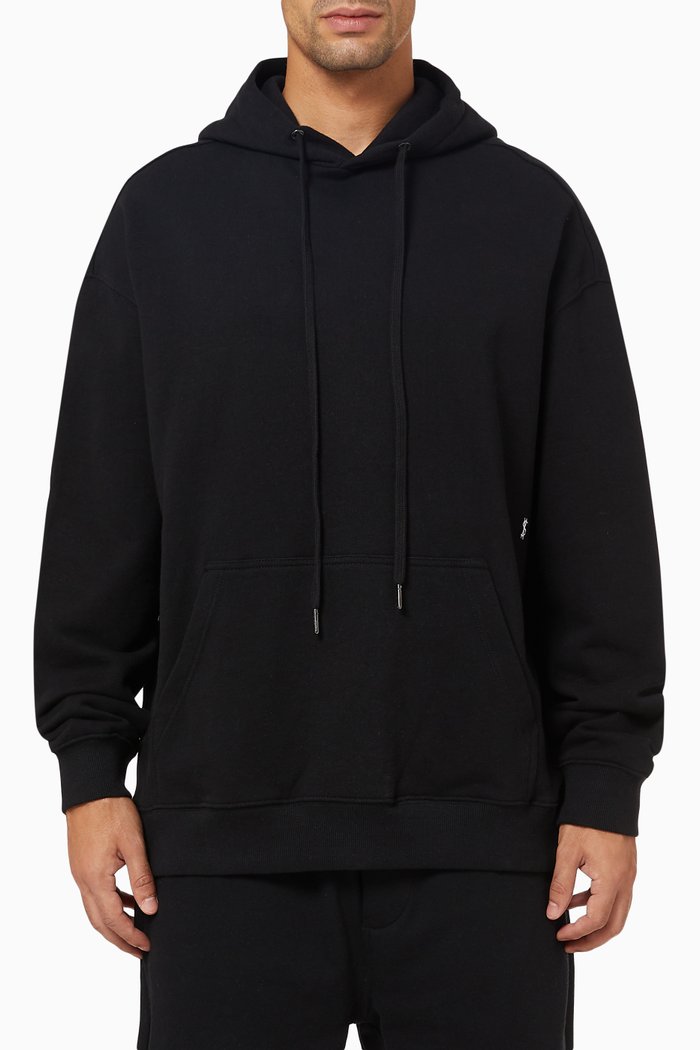 

Kross Biggie Hoodie in Cotton Jersey, Black