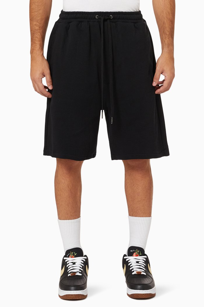 

Lofi Shorts in Cotton Fleece, Black