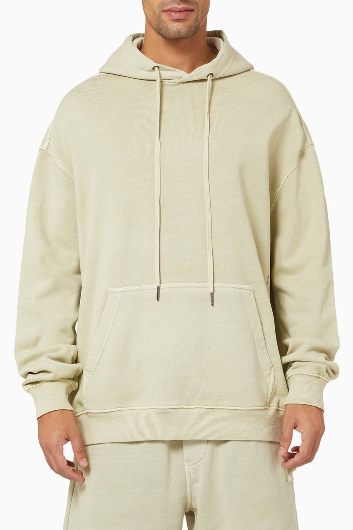 

4 x 4 Biggie Hoodie in Cotton Fleece, Green