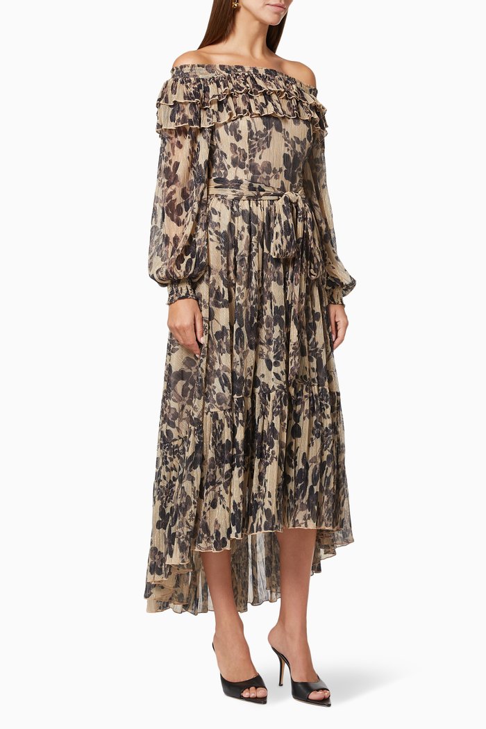 

Ruffle Belted Dress, Multicolour