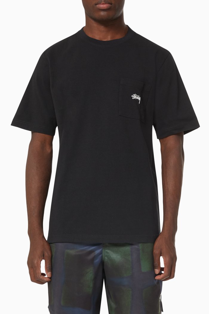 

8 Ball Pocket T-shirt in Cotton Jersey, Black