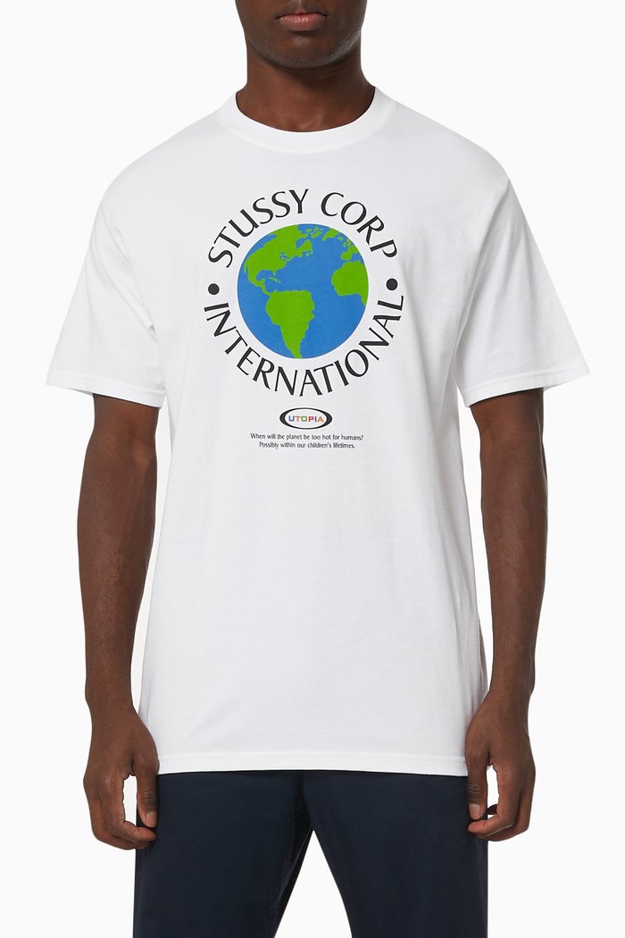 

Utopia T-shirt in Cotton Jersey, White