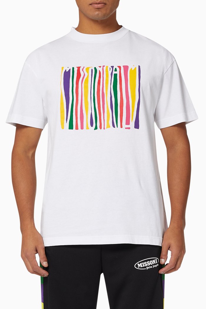 

x Missoni Melted Logo T-shirt in Cotton Jersey, White