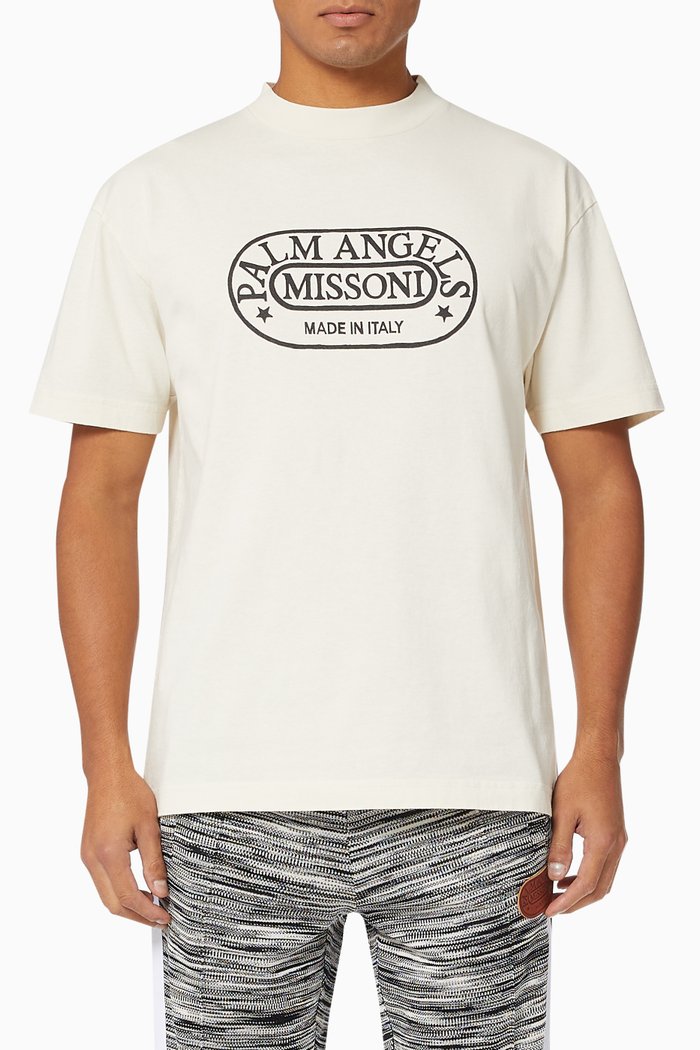 

x Missoni Heritage T-shirt in Cotton Jersey, Neutral