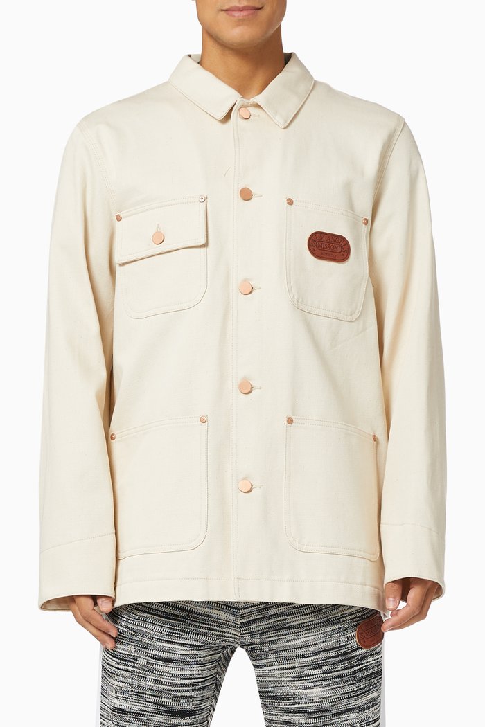 

x Missoni Melting Logo Jacket in Denim, Neutral